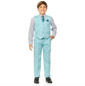 Vittorino Kids 4 Piece Aqua Blue Matching Set Size 18